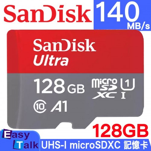 SANDISK Ultra microSDXC UHS-I 記憶卡 128GB 140MB/s