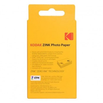 KODAK 柯達 ZINK 相紙 20張 適用於KODAK PRINTOMATIC, Smile, Step 即影即有相機