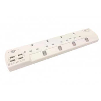 EIGHT 4位防雷拖板+4USB S4P4U EIGHT 4位防雷拖板+4USB S4P4U