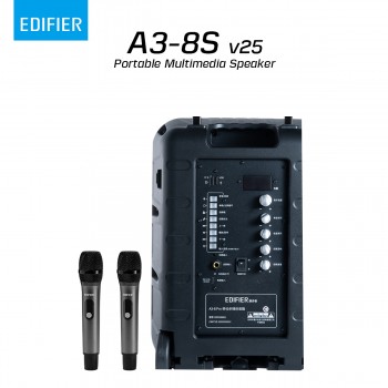 Edifier A3-8S(v25) 升級版 流動擴音機 藍牙喇叭 附2支無線咪【香港行貨】 Edifier A3-8S(v25) 升級版 流動擴音機 藍牙喇叭 附2支無線咪【香港行貨】