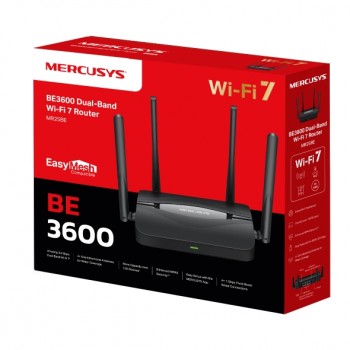 MERCUSYS MR25BE BE3600 雙頻 Wi-Fi 7 路由器 (支援1G光纖寬頻)【香港行貨】