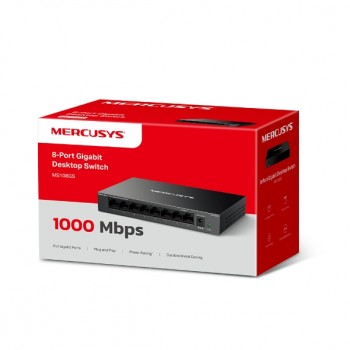 MERCUSYS MS108GS 8埠 Gigabit 桌上型交換器 Switch [香港行貨]