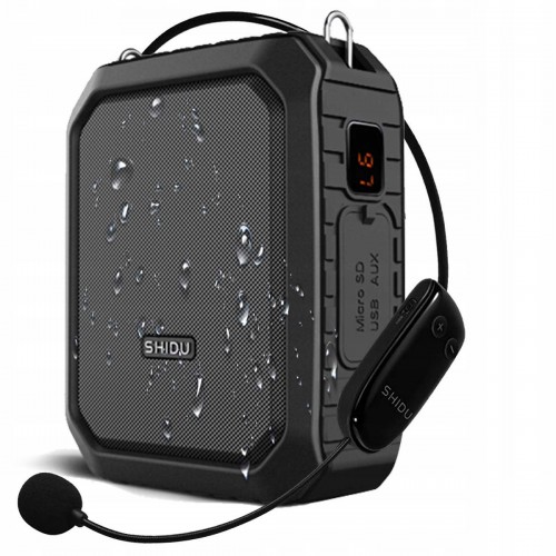 SHIDU 十度 M800藍牙擴音器(附無線頭咪)+ 可TF卡和USB播放,防水,全黑 SHIDU 十度 M800藍牙擴音器(附無線頭咪)+ 可TF卡和USB播放,防水,全黑