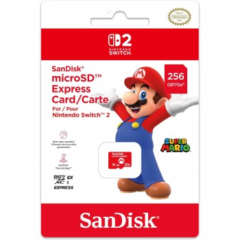 SanDisk【Switch2 適用】256GB microSD Express 880MB/s 記憶卡 NS2 SDSQXFN-256G-GR6ZN 平行進口 香港終身保用期