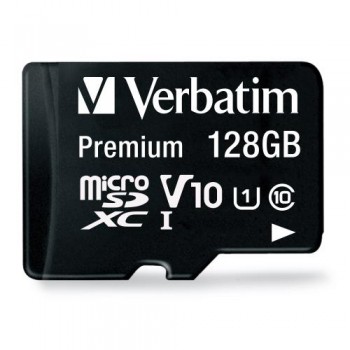 Verbatim 128GB Premium microSDXC 記憶卡 附SD轉卡器 90MB/s (44085)【香港行貨】