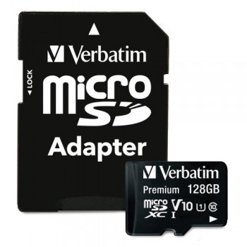Verbatim 128GB Premium microSDXC 記憶卡 附SD轉卡器 90MB/s (44085)【香港行貨】