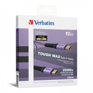 Verbatim 66917 Tough Max Type C 充電傳輸線 (120cm) 【原裝行貨】