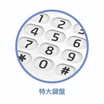 AMYTEL 奧美達 AT-C255W 大鍵盤有線來電顯示電話【香港行貨】 AMYTEL 奧美達 AT-C255W 大鍵盤有線來電顯示電話【香港行貨】
