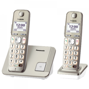 Panasonic 樂聲牌 KX-TGE212HKN 雙子機 DECT數碼室內無線電話